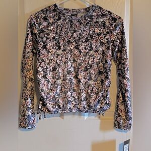 Girls Velour Long Sleeve Shirt